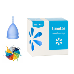 Cốc nguyệt san Lunette xanh dương cỡ 1 hàng nhập khẩu chính hãng