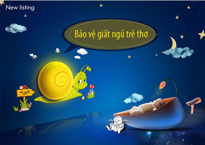 Đèn ngủ ốc sên