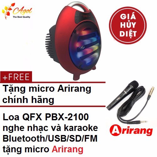 Loa kéo karaoke QFX PBX-2100 tặng micro arirang chính hãng 1