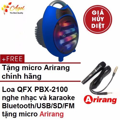 Loa kéo karaoke QFX PBX-2100 tặng micro arirang chính hãng 1