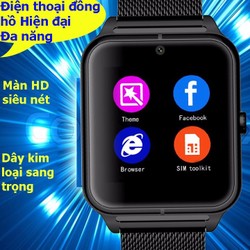Đồng hồ thông minh Nhật siêu đa năng dây kim loại sang trọng