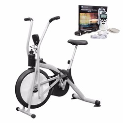 Bộ Xe Đạp Tập Thể Dục Air Bike + Máy Massage Xung Điện 4 Miếng Dán