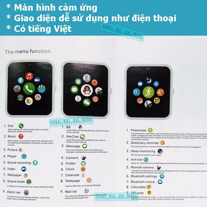Đồng hồ thông minh Nhật siêu phẩm nghe gọi giải trí 6