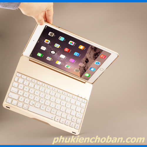 Bàn phím ốp lưng Bluetooth tích hợp đèn LED ipad Air 2 - 5