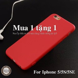 Ốp lưng Iphone 5 - Case Iphone 5 Silicon nhiều màu tặng kính cường lực