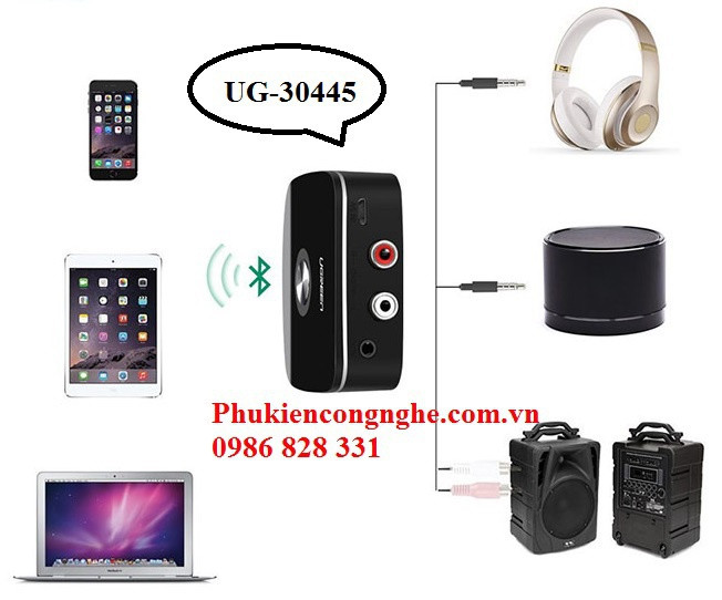 Bluetooth 4.1 Audio cho Loa, Amply kết nối Smart Phone Ugreen 30445 (Mã SP: Ugreen 30445)