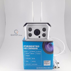 Camera wifi thân ngoài trời HD 2 râu kèm nguồn và chân đế ZQ03R