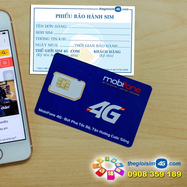 SIM 4G MOBIFONE TẶNG 150GB/THÁNG - TGS4G-150GB - 59K/Sim - 5