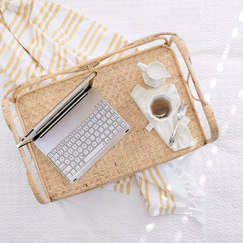 Bàn phím Bluetooth ipad kiêm ốp lưng mini 4 LED Cao cấp - 10