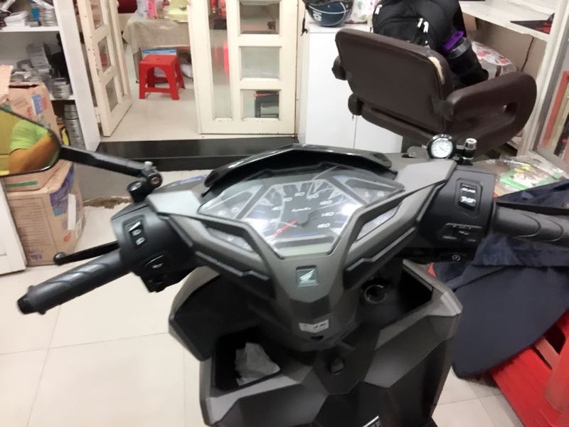 Đồng Hồ Mini Gắn Xe Máy chống nước hợp kim cao cấp - TN0397CK3X 7