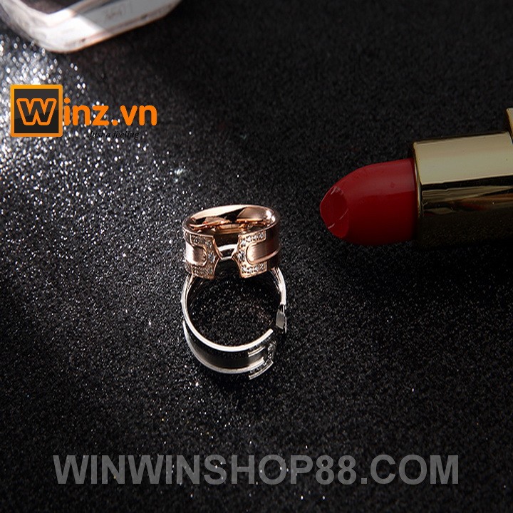 Nhẫn Titan đính đá N223