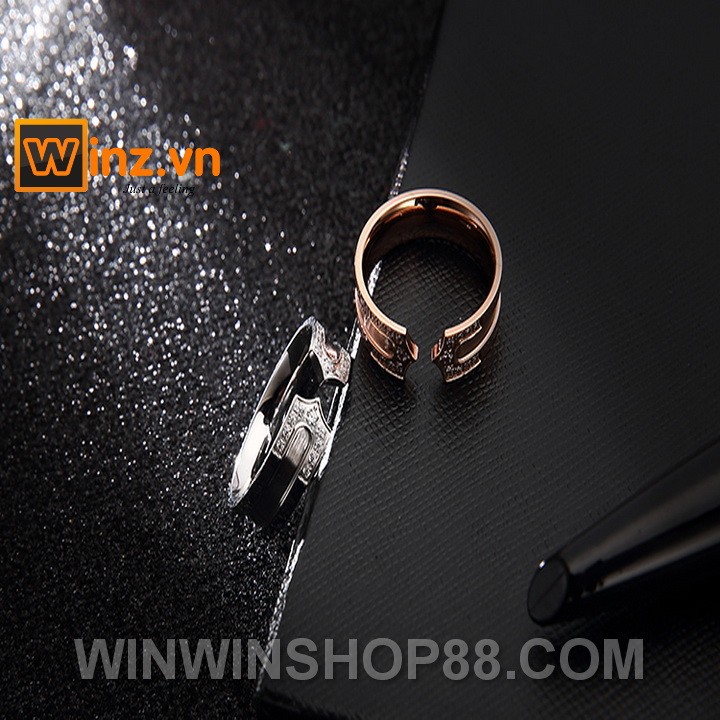 Nhẫn Titan đính đá N223