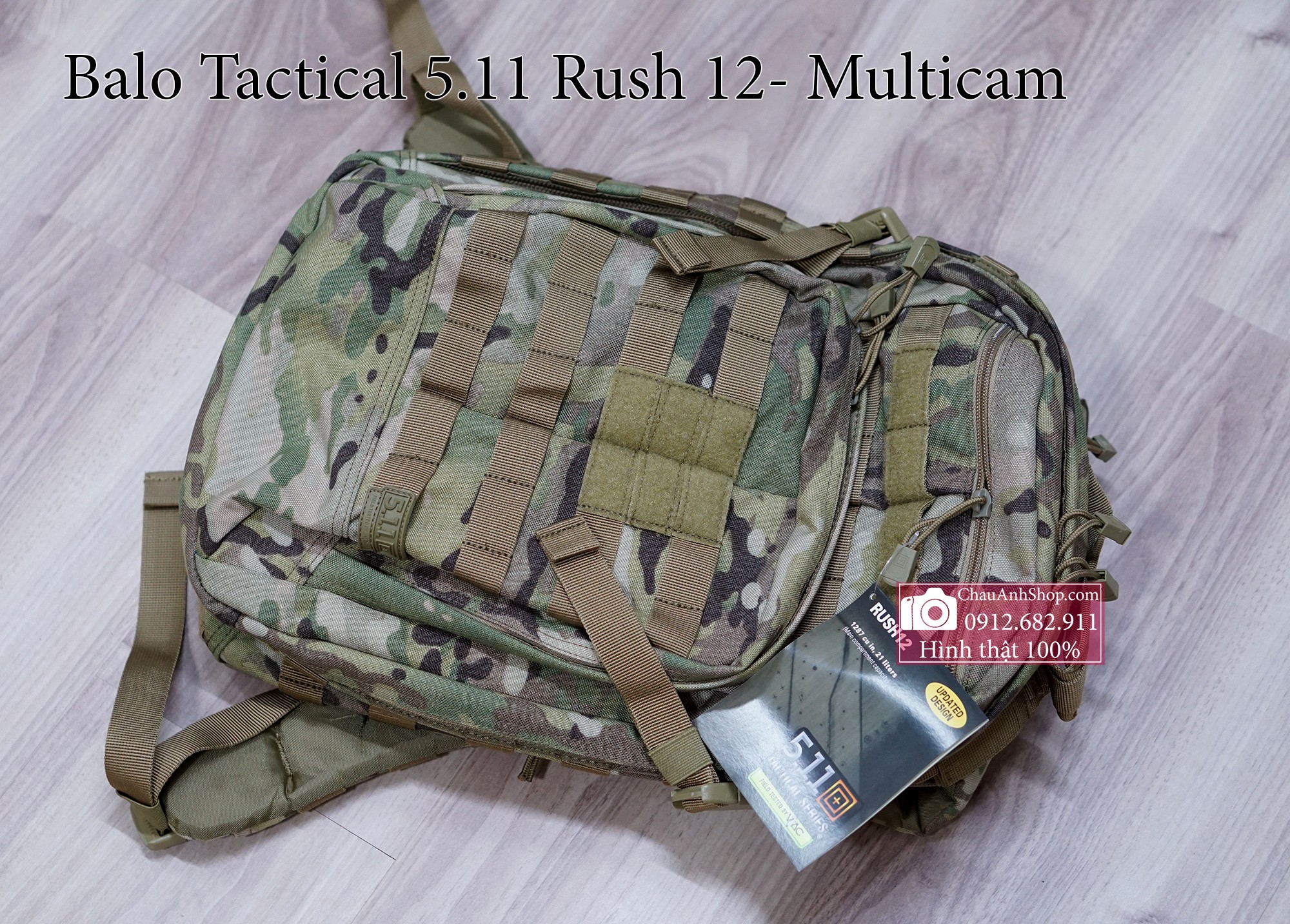 Balo Tactical 5.11 Rush 12 [Được kiểm hàng] Tactical 5.11
