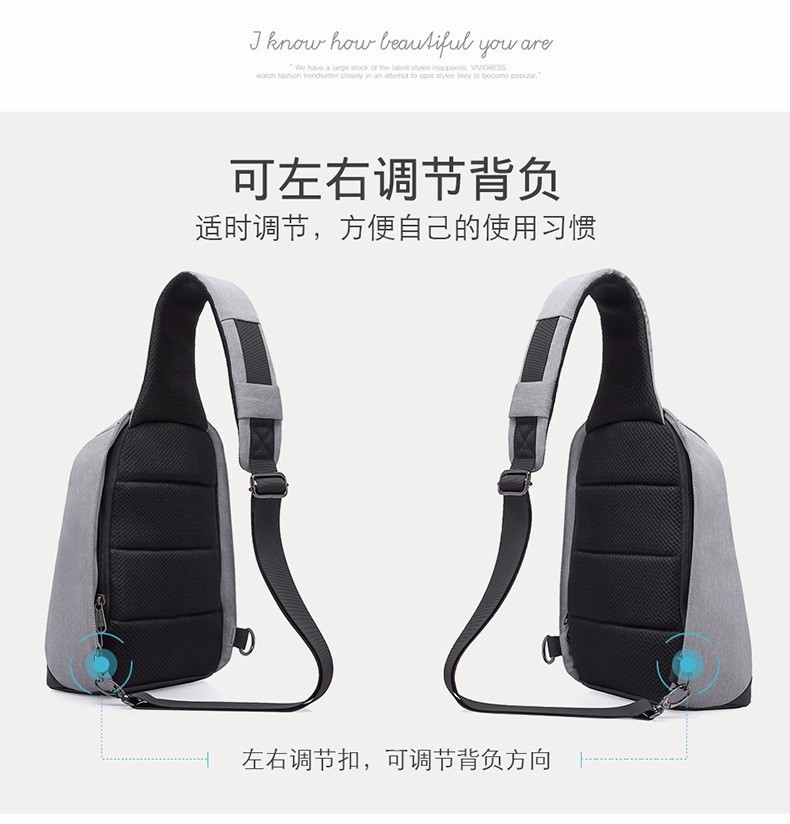 Balo đeo chéo chống trộm 16