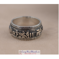 Nhẫn Xoay Om Mani Padme Hum Tây Tạng - NH198