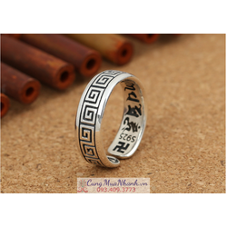 Nhẫn Khắc Om Mani Padme Hum Tây Tạng - NH190