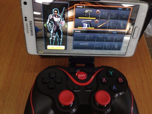 Tay cầm chơi game bluetooth TERIOS cho điện thoại,laptop, ipad, tivi 7