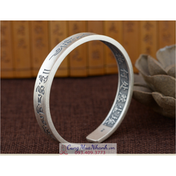 Vòng Tay Khắc Om Mani Padme Hum Tây Tạng - VT2501