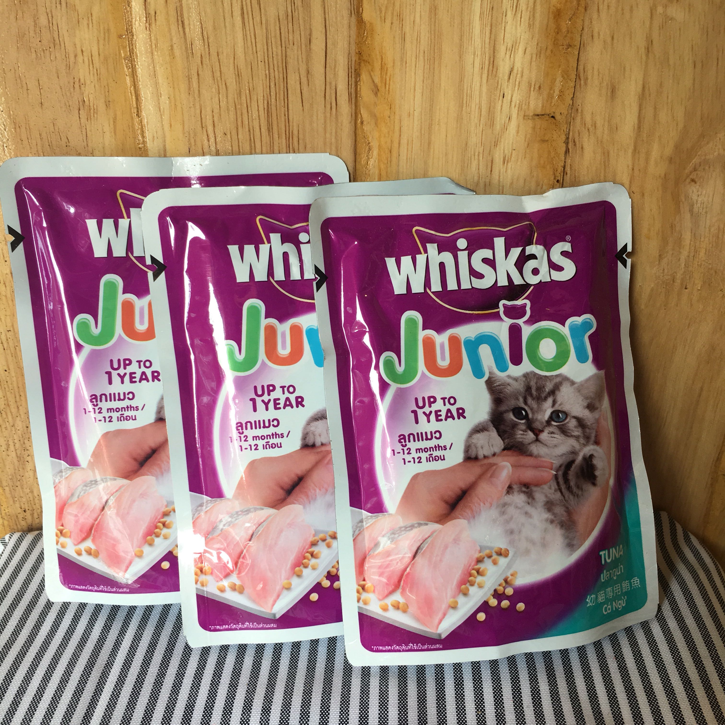 Pate cho mèo con Whiskas Junior túi 85g Mèo Cún