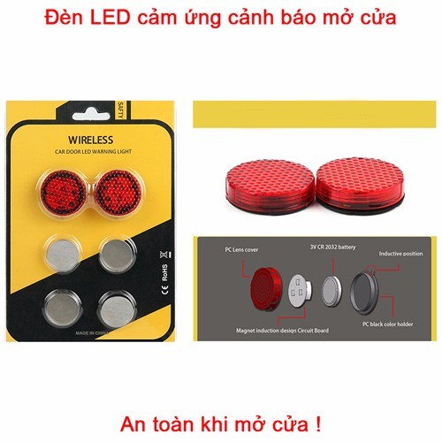 Đèn Led cảm biến cảnh báo mở cửa xe ô tô + quà tặng hấp dẫn 1