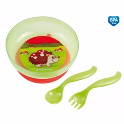 Bộ bát thìa dĩa nhựa Canpol 21/300