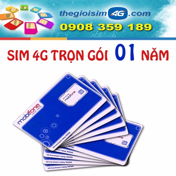 SIM 4G MobiFone Trọn Gói 1 Năm (TẶNG 4GB/THÁNG X 12 THÁNG ) - 1