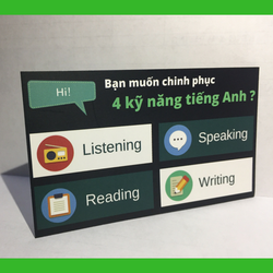 Combo Thẻ học tiếng Anh giao tiếp trực tuyến và Luyện TOEIC 450+ 700+