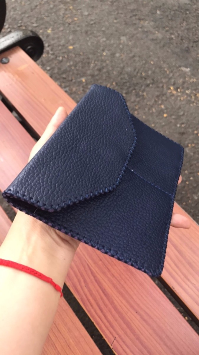 Ví đăng kiểm xe ô tô xanh tím