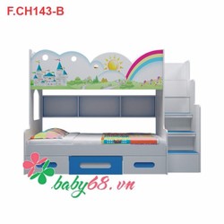 Giường tầng trẻ em lâu đài GT02 - Nội Thất Thế Kỷ 21