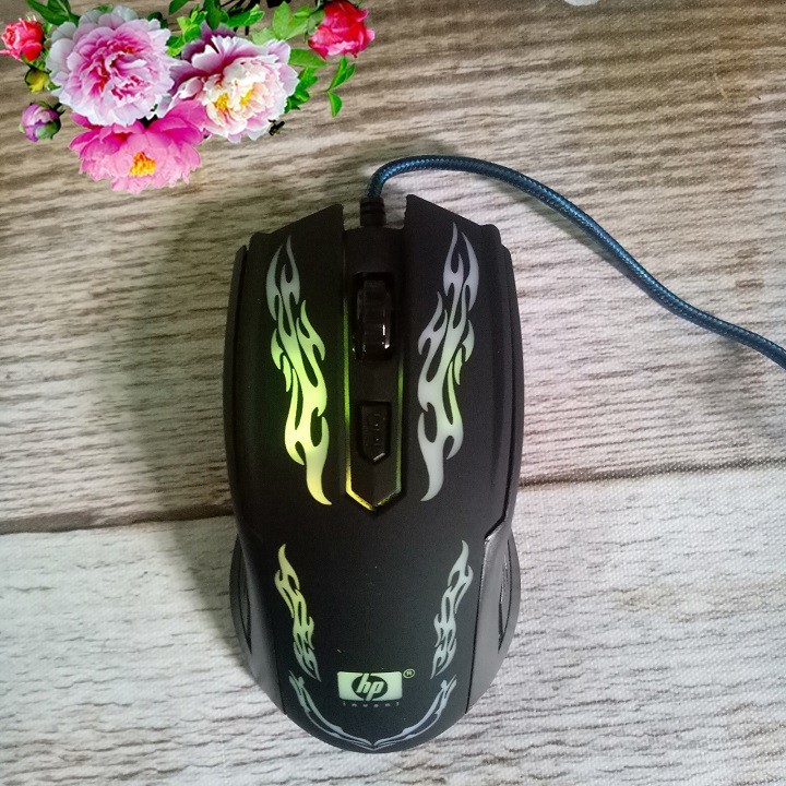CHUỘT HP. LED 7 MÀU DÂY DÙ 4