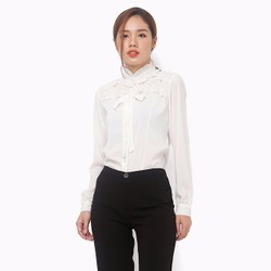 Áo trung niên thiết kế An Thủy phối ren độc đáo