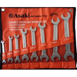 Bộ 2 đầu vòng miệng 8 chi tiết Asaki AK-7508 - 6-24mm