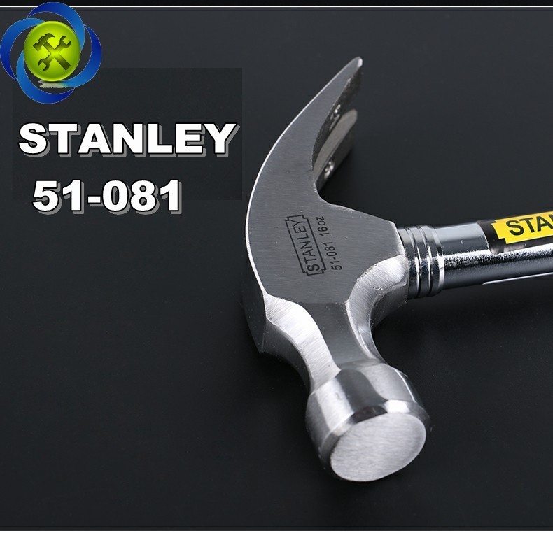 Búa nhổ đinh cán sắt Stanley 51-081 16oz-450g 3