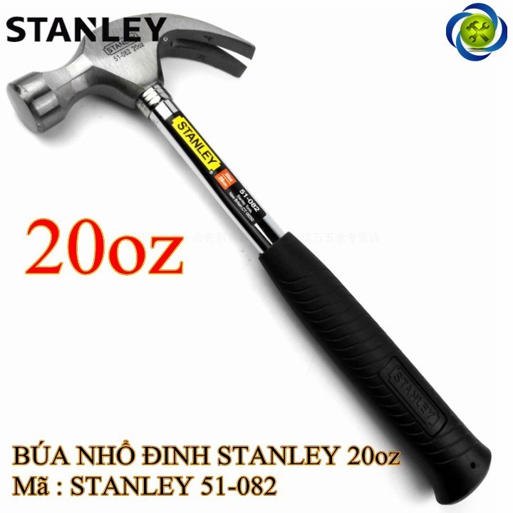 Búa nhổ đinh cán sắt Stanley 51-082 16oz-570g 1