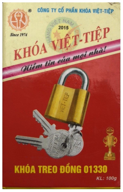 Khóa cửa treo Việt Tiệp đồng 01330