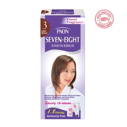 Nhuộm phủ bạc dưỡng chất Seven Eight số 3 (Nâu sáng) Nhật Bản (50g + 50g) [Được kiểm hàng] 12272343