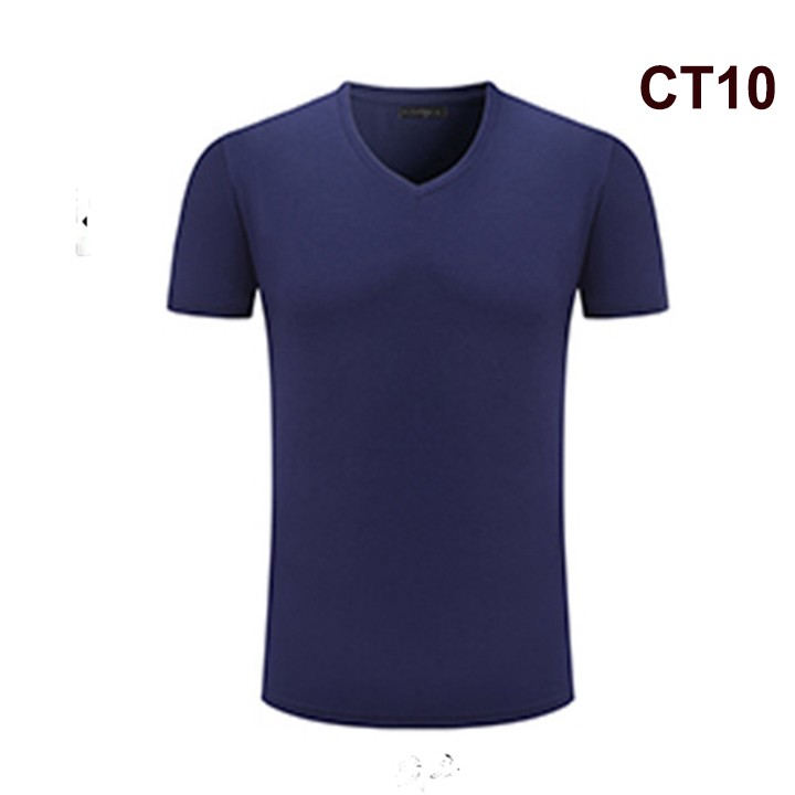 Áo thun cổ tim xanh đen