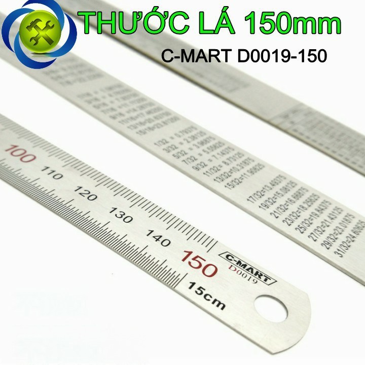 Thước lá C-MART D0019-150 150mm 1