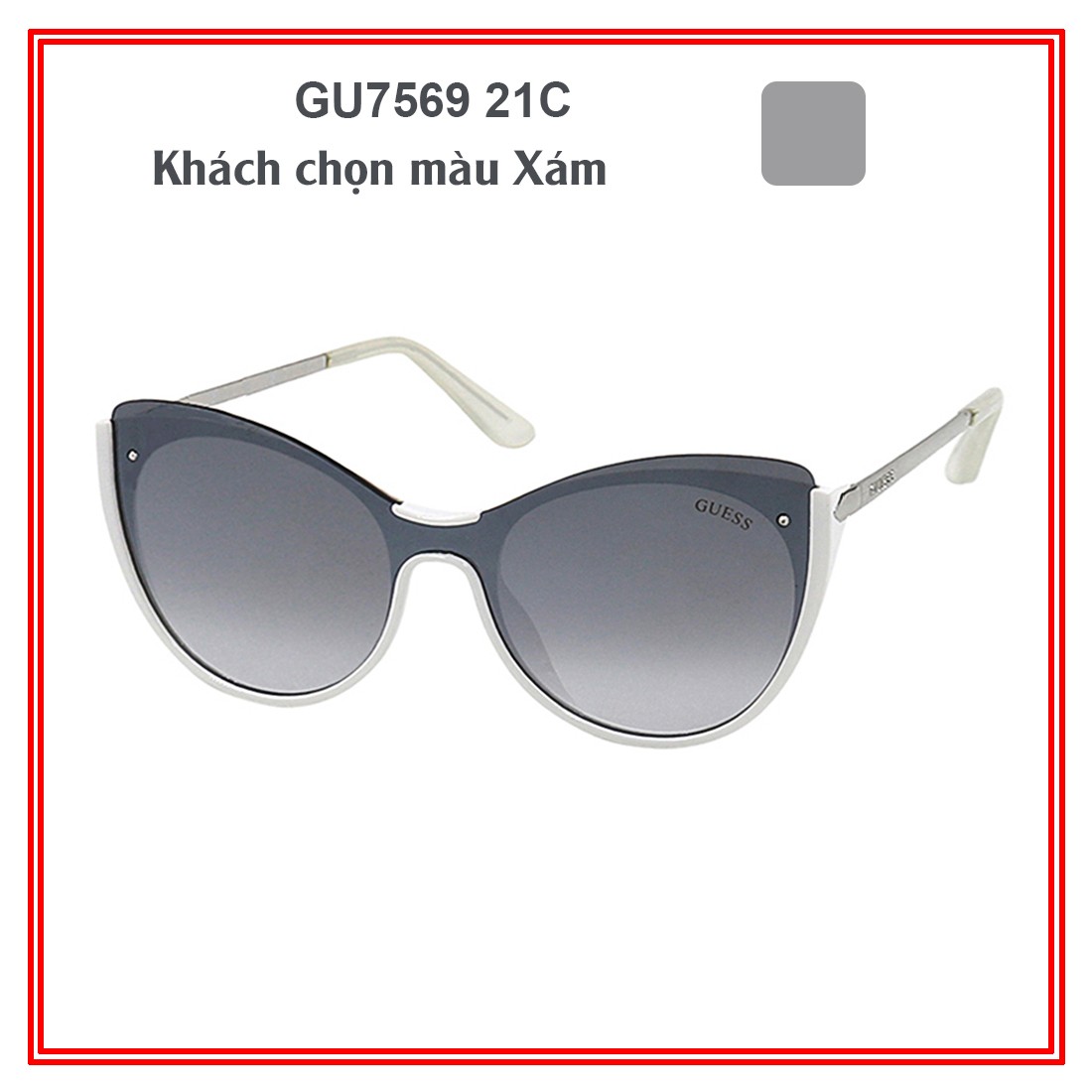 Kính mát GUESS GU7569-GU4010D 01C