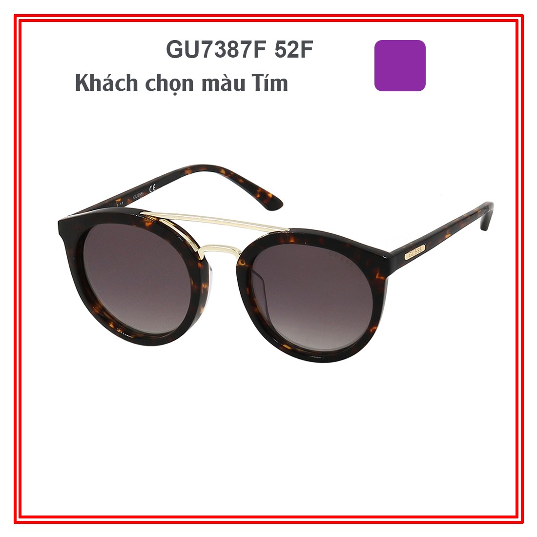 Kính mát nữ Guess GU7387F