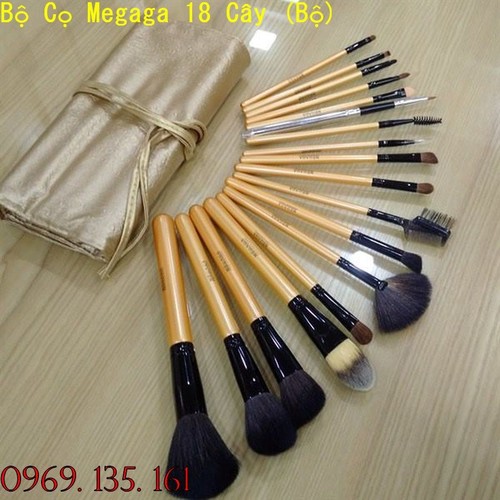 Bộ Cọ Megaga 18 Cây [Được kiểm hàng] Bộ Cọ Megaga 18 Cây (Bộ)