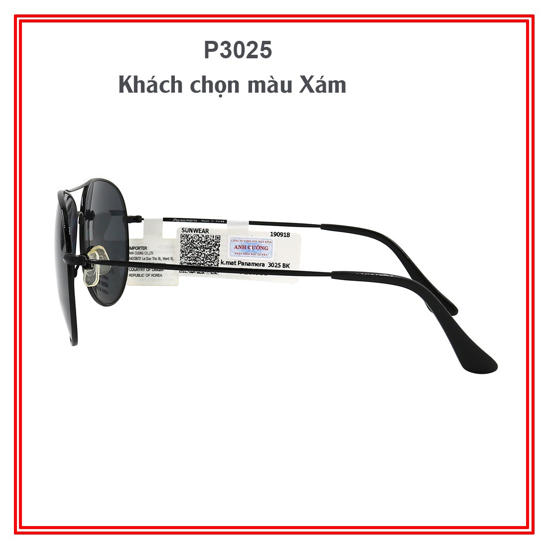 Kính mát chính hãng PANAMERA P3025