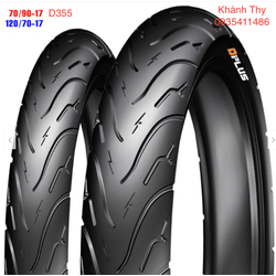01 CẶP LỐP XE WINNER 150_KÍCH CỠ ZIN_DPLUS_CÔNG NGHỆ NHẬT BẢN_ISO9001 – DPLUS 90/80-17, 120/70-17 D355