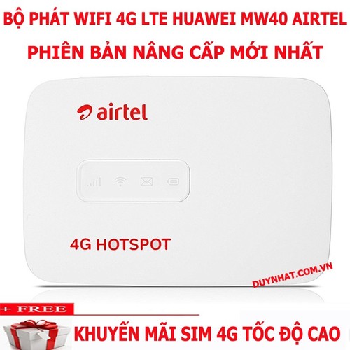 Bộ phát wifi không dây 3G 4G - LTE Airtel MW40 - LTE Airtel MW40