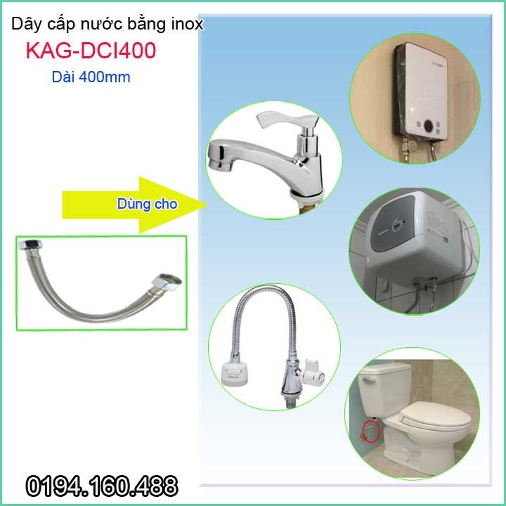 DÂY CẤP NƯỚC INOX KAG-DCI400