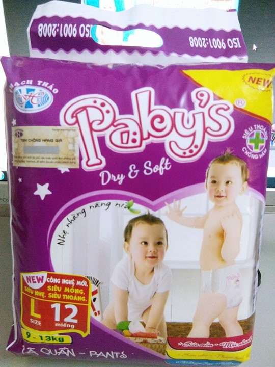 Hình ảnh Giảm giá 100 miếng bỉm quần cỡ L hãng Thạch Thảo Pabys cho bé 9-13kg Hình ảnh Giảm giá 100 miếng bỉm quần cỡ L hãng Thạch Thảo Pabys cho bé 9-13kg