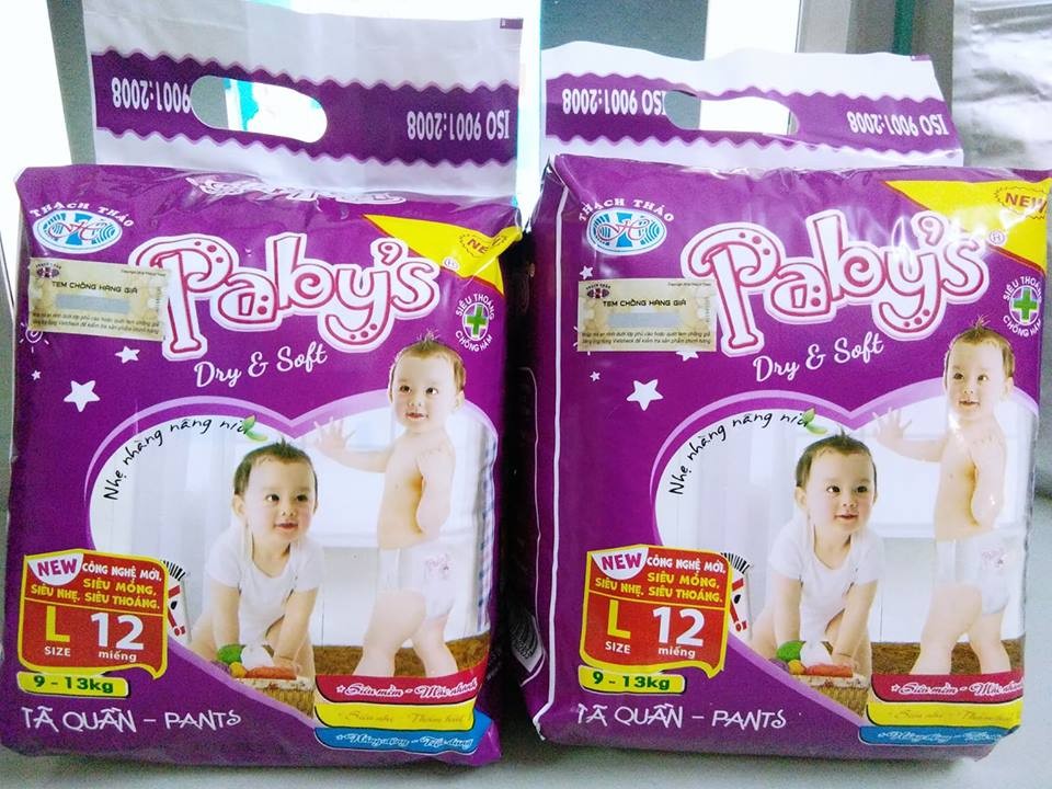 Hình ảnh Giảm giá 100 miếng bỉm quần cỡ L hãng Thạch Thảo Pabys cho bé 9-13kg Hình ảnh Giảm giá 100 miếng bỉm quần cỡ L hãng Thạch Thảo Pabys cho bé 9-13kg