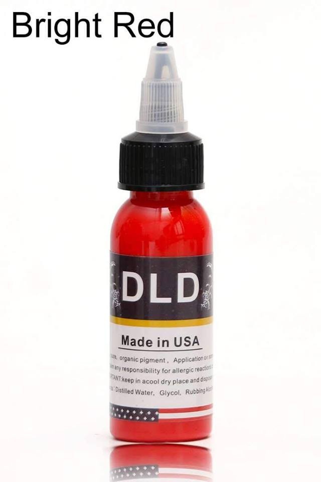 MỰC XĂM HÌNH DLD BRIGHT RED CHÍNH HÃNG USA