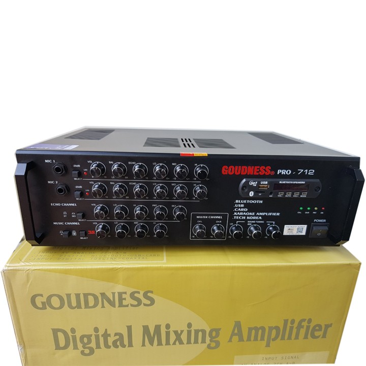 amply goudness pro 712-amply 12 sò có bluetooth cao cấp
