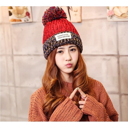 MŨ LEN NỮ  phong cách hàn quốc